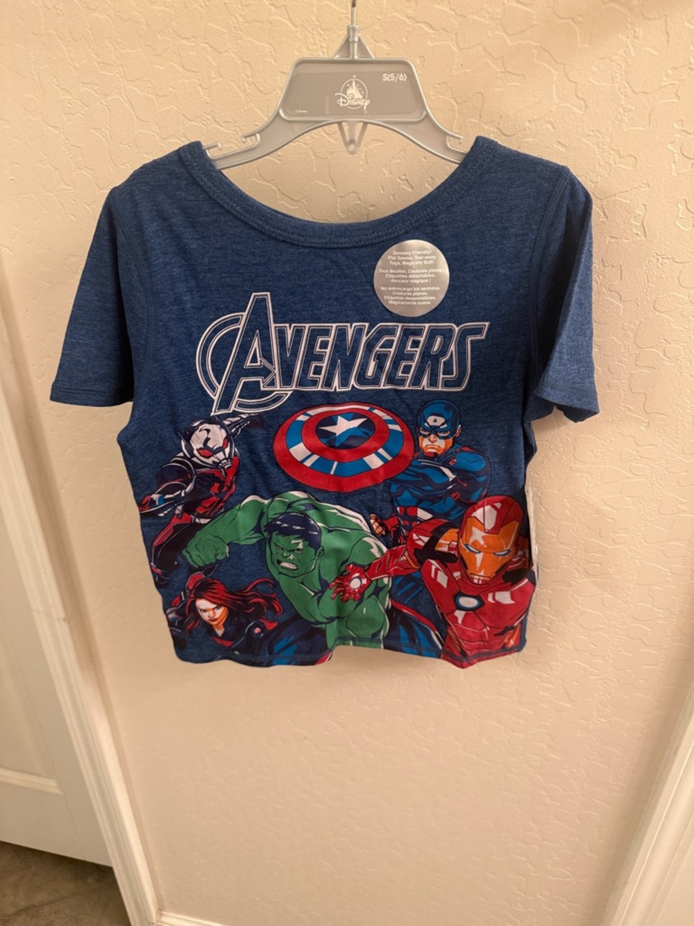 Marvel Avengers Blue Graphic Short Sleeve Tee